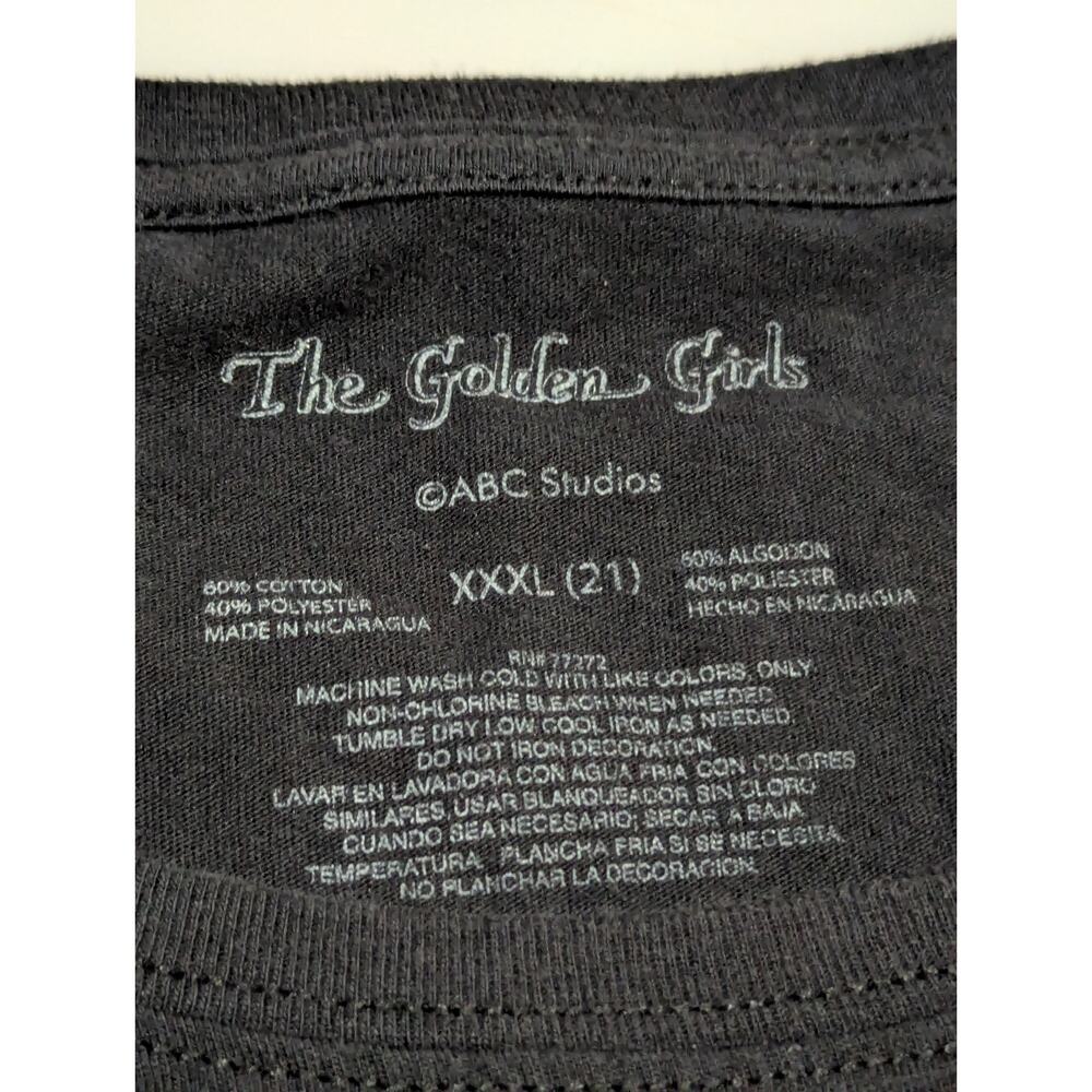 Golden Girls Single Fabulous Crop Top Graphic T Tee Shirt Women Plus 2X Black - Picture 6 of 6